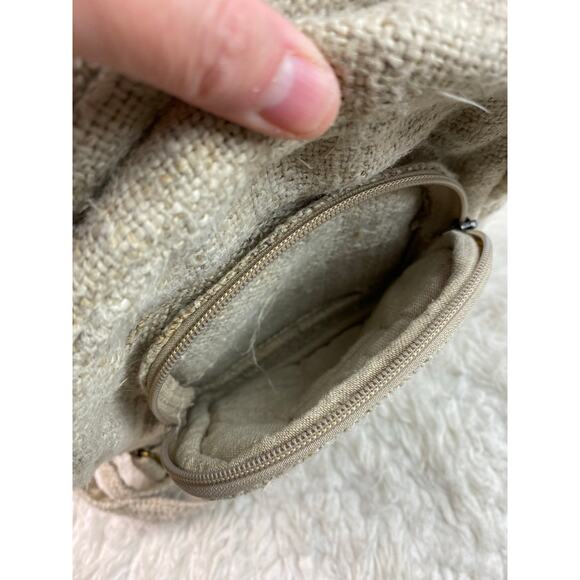 Core Hemp Small Cream Adjustable Strap Handmade Backpack Bag - Picture 8 of 8